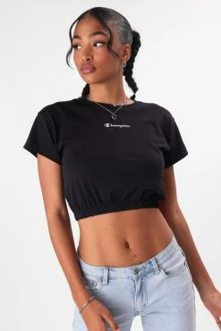 Adika Champion // Elastic Hem Cropped Tee