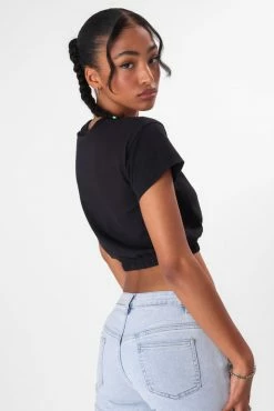 Adika Champion // Elastic Hem Cropped Tee