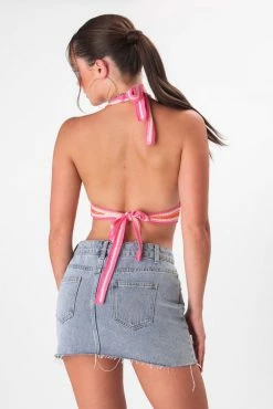 Adika Marley Crochet Halter Crop Top