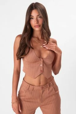 Adika Lucille Pinstripe Vest