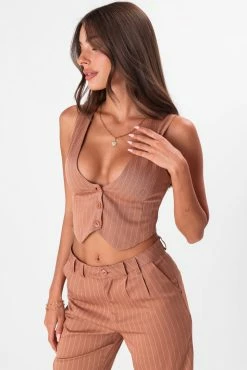 Adika Lucille Pinstripe Vest