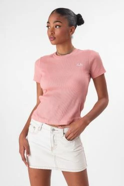 Adika Champion // Logo Embrodiery Ribbed Tee Brands