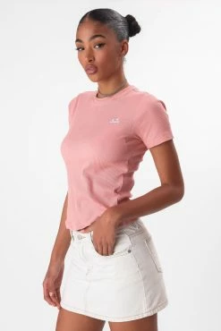 Adika Champion // Logo Embrodiery Ribbed Tee Brands