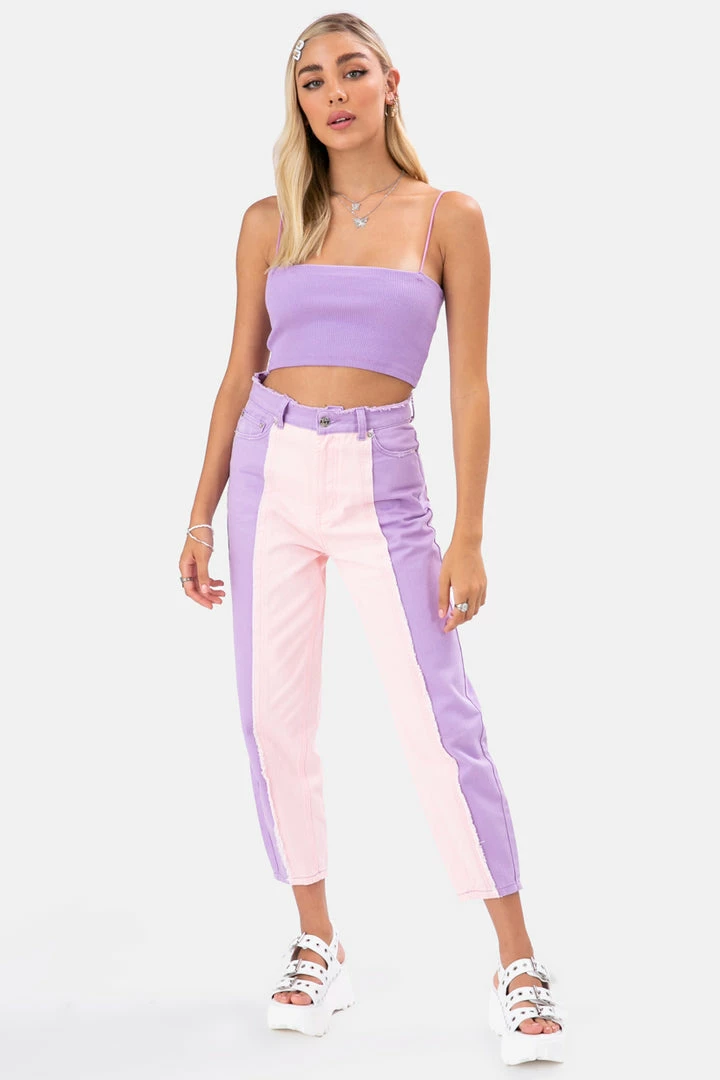 Discount 😀 Adika Cranberry Color Block 👖 Jeans | STRAIGHT 🥰 2 Adika Cranberry Color Block Jeans | STRAIGHT