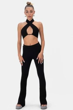 Adika Mimosa Knitted Halter Crop Top OUTLET