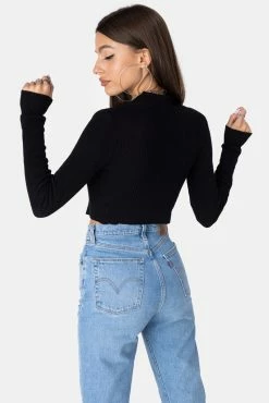 Adika Y2K Fever Inks Two-Way Zipper Cardigan