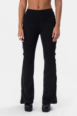 Adika Clothing Ziggy Side-Button Flared Pants