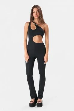 Adika Astrid One-Shoulder Cut-Out Jumpsuit