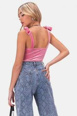 Adika Minogue Velvet Cupped Bodysuit Girls Night Out