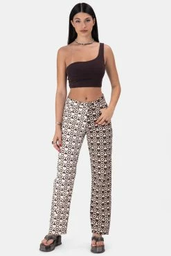 Adika Venus One-Shoulder Crop Top Y2K Fever