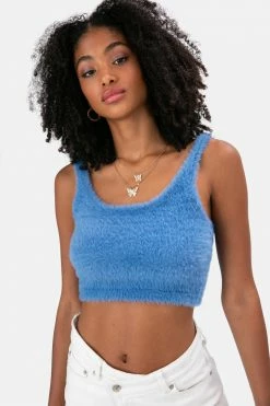 Adika Kitty Fuzzy Crop Top