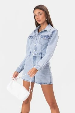 Adika Barns Denim Romper Clothing