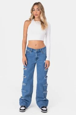 Adika Smirk Ripped Jeans | WIDE Clothing
