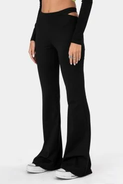 Adika Lion Cut-Out Flared Pants