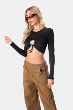 Adika Clothing Maxine Tie-Front Crop Top