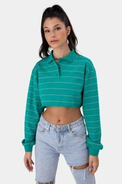 Adika Jones Cropped Polo Shirt OUTLET