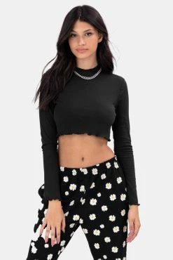 Adika Sanders Wavy Cropped Tee