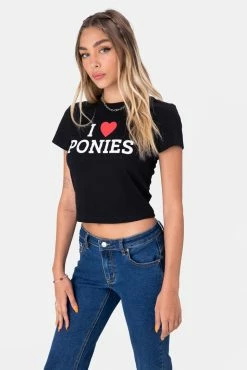 Adika I LOVE PONIES Tee Clothing