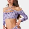 Adika VIBEADELIC Off-Shoulder Crop Top Clothing