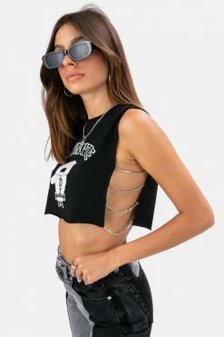 Adika DESTRUCTIVE Chain Detail Crop Top