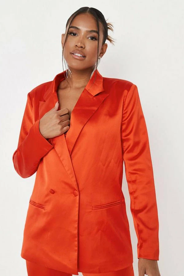 Brand new 👍 Adika MISSGUIDED // Oversized Satin-Finish Blazer 🧥 Coats & Jackets ✨ 3 Adika MISSGUIDED // Oversized Satin-Finish Blazer Coats & Jackets