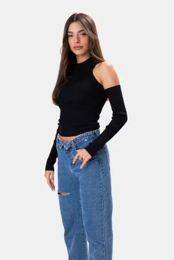 Adika Switch Cold-Shoulder Knitted Top OUTLET
