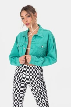 Adika Clothing Donson Cropped Denim Jacket