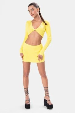 Adika Clothing Jive Rhinestone Detail Crop Top