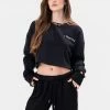 Adika WANT Embroidered Cropped Sweatshirt