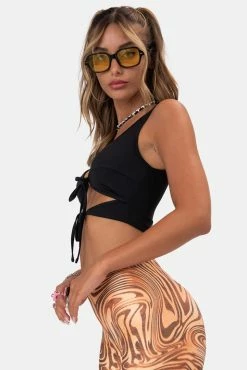 Best Sale ⭐ Adika Diva Tie-Front Crop Top OUTLET 🛒 7 Adika Diva Tie-Front Crop Top OUTLET