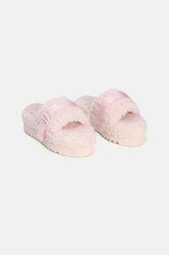 Adika Kitty Faux Shearling Sliders