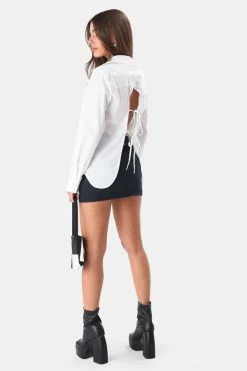 Adika Clothing Kitton Back-Tie Button Shirt