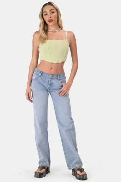 Adika Singleton Corset-Style Crop Top Clothing