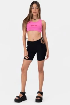 Adika Beans Side-Tie Biker Shorts