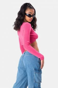 Adika Clothing Jive Rhinestone Detail Crop Top