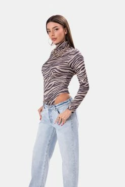 Best Pirce 🎉 Adika Wildlife Turtleneck Bodysuit Clothing ⭐ 7 Adika Wildlife Turtleneck Bodysuit Clothing