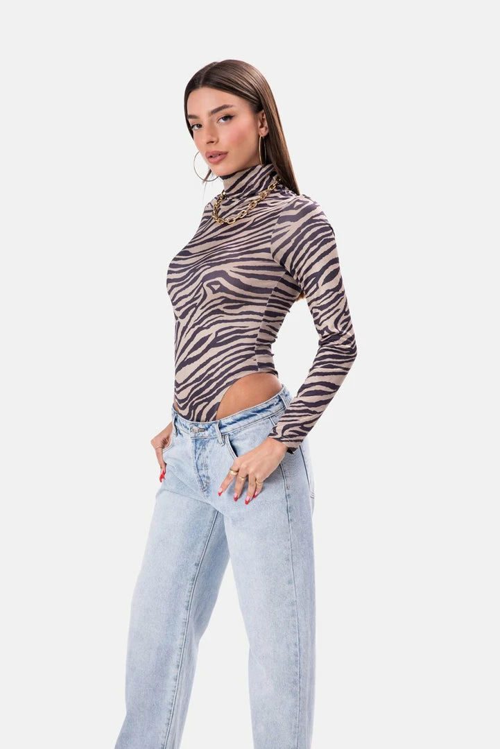 Best Pirce 🎉 Adika Wildlife Turtleneck Bodysuit Clothing ⭐ 3 Adika Wildlife Turtleneck Bodysuit Clothing