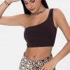 Adika Venus One-Shoulder Crop Top Y2K Fever