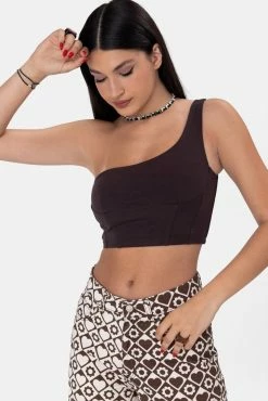 Adika Venus One-Shoulder Crop Top Y2K Fever
