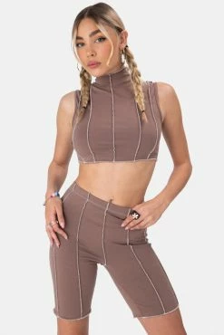 Adika Bambino Reverse Stitch Crop Top Clothing
