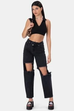 Adika Watts Ribbed Crop Top OUTLET