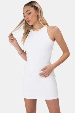 Adika Mystic Ribbed Cross-Back Mini Dress OUTLET
