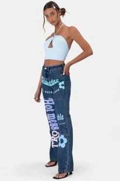 Adika OUTLET Floret Halter Crop Top