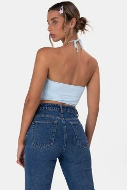 Adika OUTLET Floret Halter Crop Top