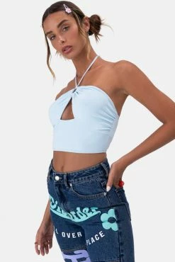 Adika OUTLET Floret Halter Crop Top