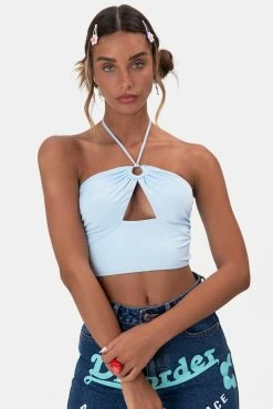 Adika OUTLET Floret Halter Crop Top