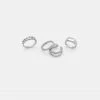 Adika Silver-Line 4-Pack Rings Accessories