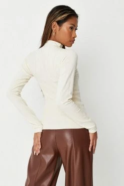 Best deal โญ Adika MISSGUIDED // Mock Neck Rib-Detail Knitted Top ๐งจ 7 Adika MISSGUIDED // Mock Neck Rib-Detail Knitted Top