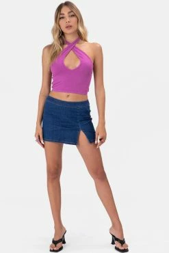 Adika Jasper Denim Mini Skirt Clothing