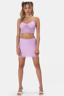 Adika Love-It Mesh Crop Top